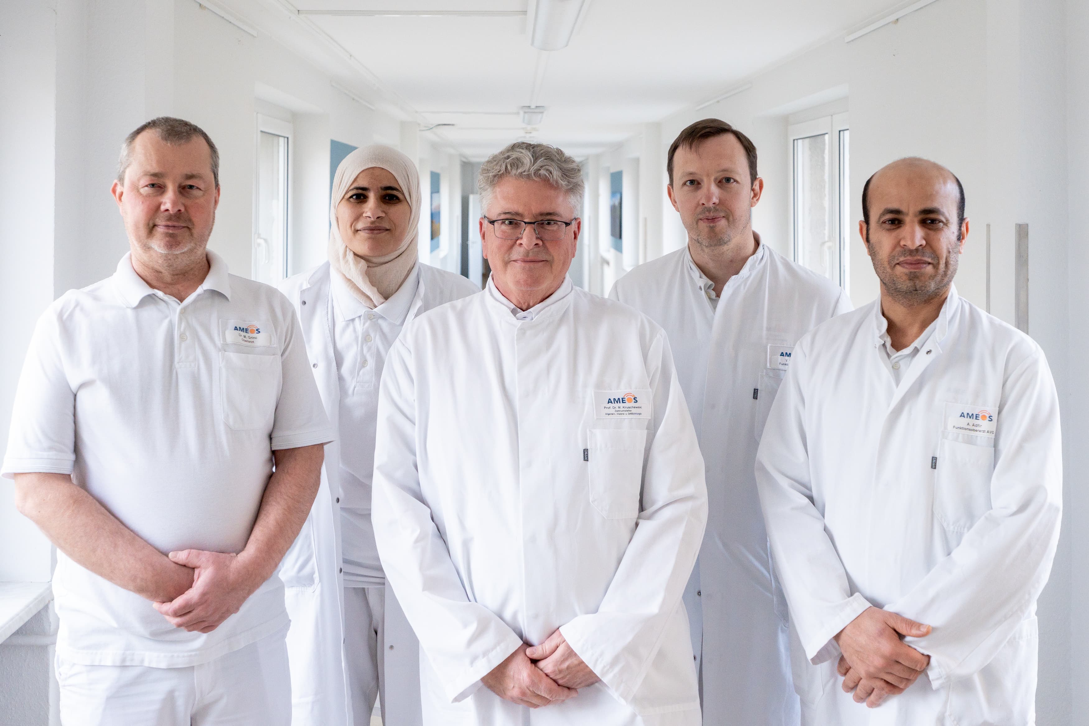 Team der Klinik für Allgemein-, Viszeral- und Gefäßchirurgie am AMEOS Klinikum Halberstadt